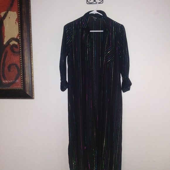 EXPRESS Metallic multi color Duster XXS - Picture 4 of 5